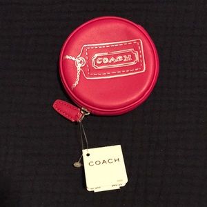 NWT Coach pink coin purse